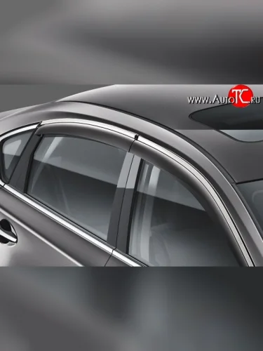 Комплект дефлекторов окон (ветровиков) 4 шт. Russtal Nissan Teana 3 L33 дорестайлинг (2014-2020)