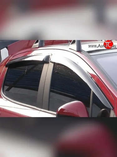 Комплект дефлекторов окон (ветровиков) 4 шт. Russtal Peugeot 308 T7 хэтчбек 5 дв. дорестайлинг (2007-2011)