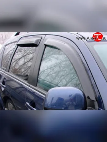 Комплект дефлекторов окон (ветровиков) 4 шт. Russtal Peugeot 4007 (2007-2012)