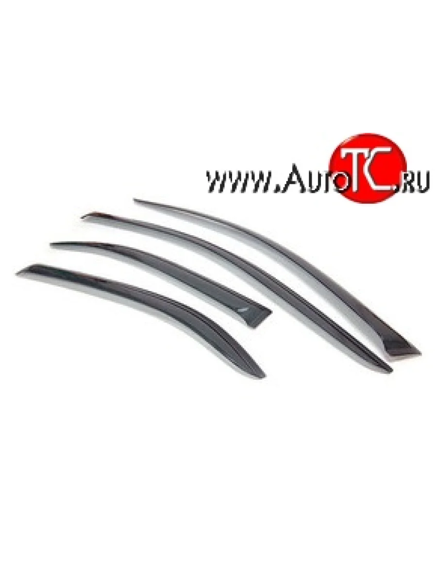 Комплект дефлекторов окон (ветровиков) 4 шт. Russtal Renault Sandero 2 дорестайлинг (2014-2018)  в Перми Пермском крае