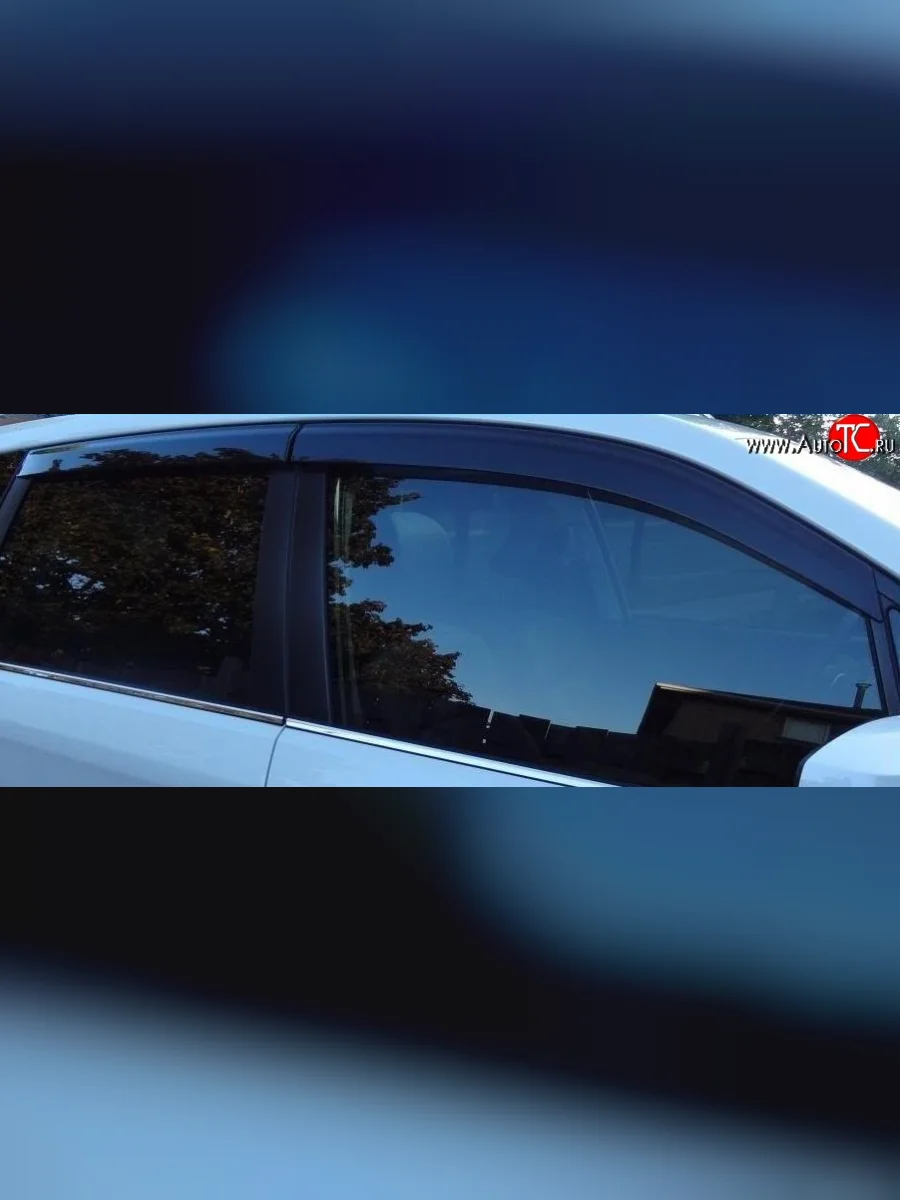 Комплект дефлекторов окон (ветровиков) 4 шт. Russtal Subaru Forester SJ дорестайлинг (2012-2016)  в Перми Пермском крае