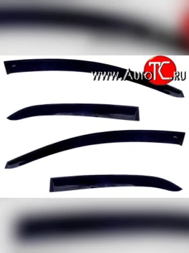 Комплект дефлекторов окон (ветровиков) 4 шт. Russtal Subaru XV GP/G33 дорестайлинг (2012-2016)