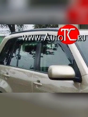 Комплект дефлекторов окон (ветровиков) 4 шт. 5d Russtal Suzuki Grand Vitara JT 5 дверей дорестайлинг (2005-2008)