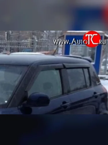 Комплект дефлекторов окон (ветровиков) 4 шт. (хетчбек) Russtal Suzuki Swift ZC дорестайлинг, хэтчбэк 5 дв. (2003-2008)