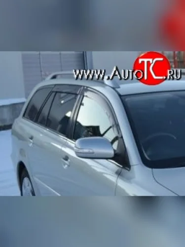 Комплект дефлекторов окон (ветровиков) 4 шт. (универсал) Russtal Toyota Avensis T250 универсал дорестайлинг (2003-2006)