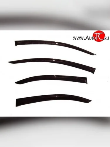 Комплект дефлекторов окон (ветровиков) 4 шт. Russtal Toyota Avensis T270 седан дорестайлинг (2008-2011)