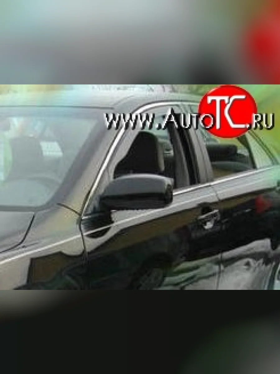 Комплект дефлекторов окон (ветровиков) 4 шт. Russtal Toyota Camry XV40 рестайлинг (2009-2011)  в Керчи Республика Крым
