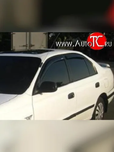 Комплект дефлекторов окон (ветровиков) 4 шт. E (седан) Russtal Toyota Carina T190 седан дорестайлинг (1992-1994)