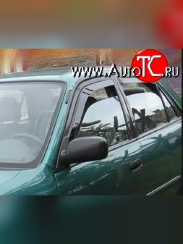 Комплект дефлекторов окон (ветровиков) 4 шт. (хетчбек) Russtal Toyota Corolla E110 седан дорестайлинг (1997-2000)