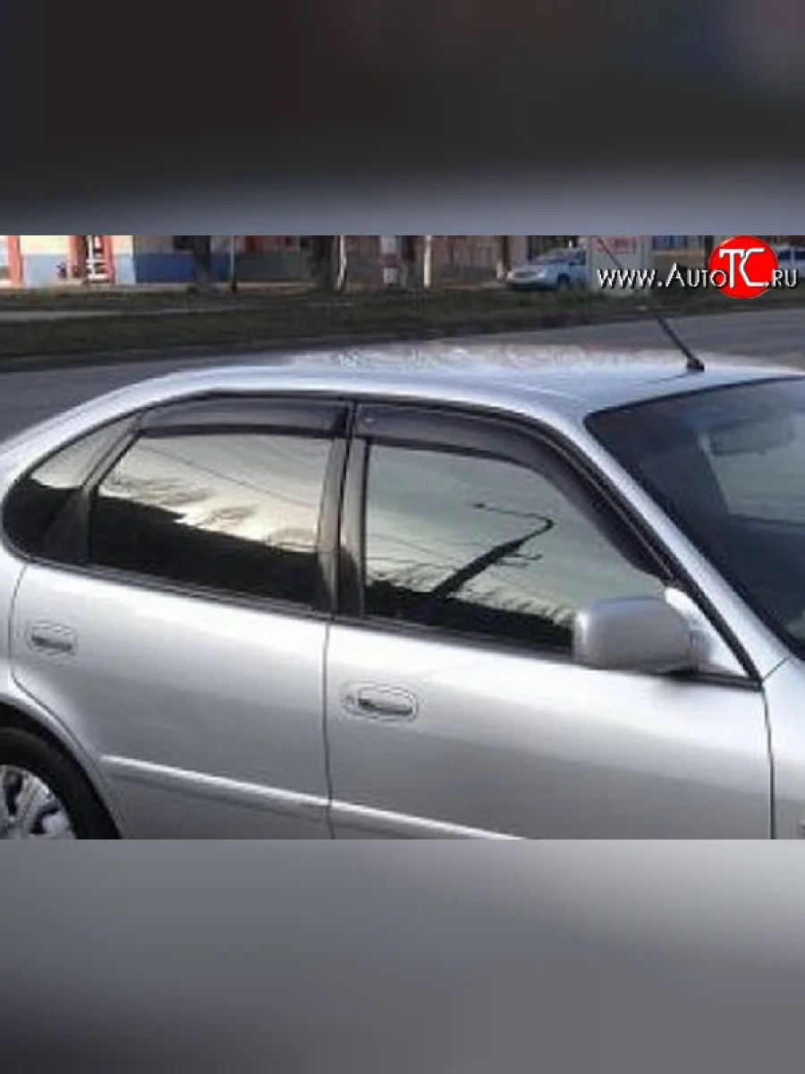 Комплект дефлекторов окон (ветровиков) 4 шт. (седан) Russtal Toyota Corolla E110 седан дорестайлинг (1997-2000)  в Самаре Самарской области