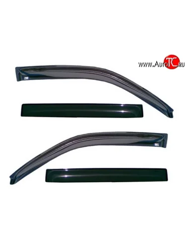 Комплект дефлекторов окон (ветровиков) 4 шт. Russtal Toyota Prius XW20 дорестайлинг (2003-2005)