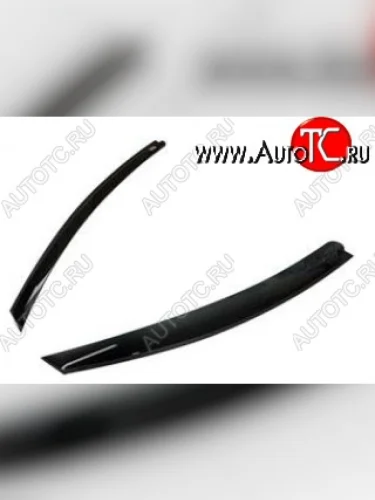 Комплект дефлекторов окон (ветровиков) 2 шт. Russtal Volkswagen Caddy 2K дорестайлинг (2003-2010)