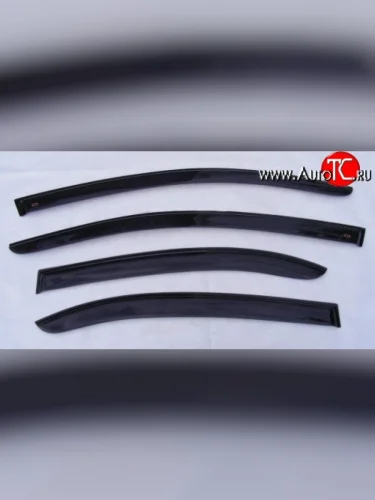 Комплект дефлекторов окон (ветровиков) 4 шт. (5 дверей) Russtal Volkswagen Golf 4 Mk4 хэтчбэк 5 дв. (1997-2003)