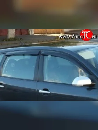 Комплект дефлекторов окон (ветровиков) Russtal Volkswagen Polo Mk4 9N1 хэтчбэк 5 дв. дорестайлинг (2001-2005)