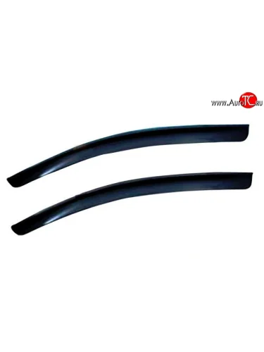 Комплект дефлекторов окон (ветровиков) 2 шт. (3 двери) Russtal Volkswagen Polo Mk5 6R,6C,61 хэтчбек 5 дв. дорестайлинг (2009-2015)