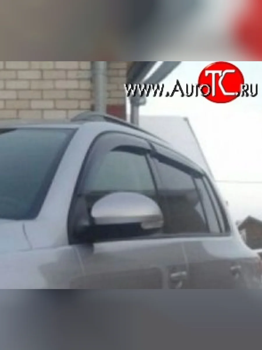 Комплект дефлекторов окон (ветровиков) 4 шт. Russtal Volkswagen Tiguan NF дорестайлинг (2006-2011)  в Самаре Самарской области