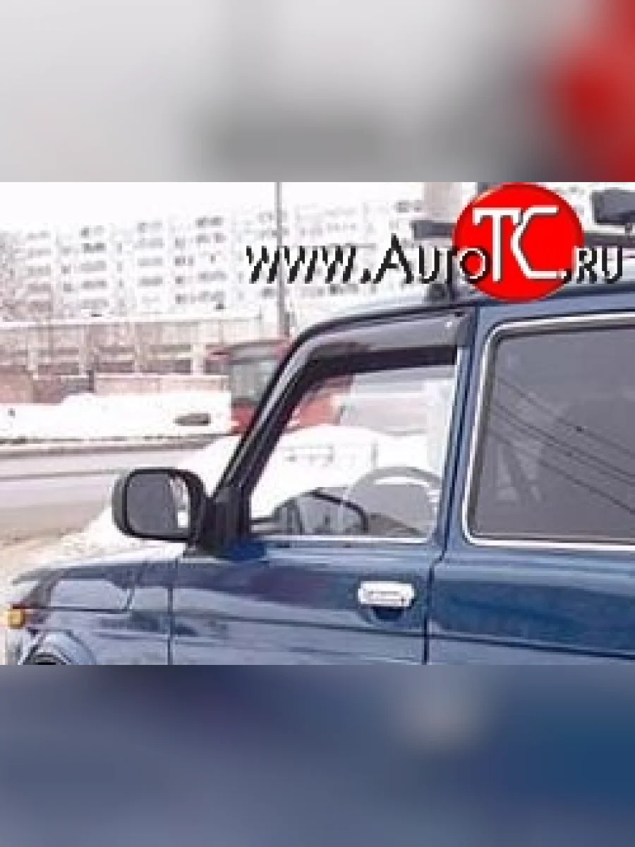 Комплект дефлекторов окон (ветровиков) 2 шт. Russtal Лада ВАЗ нива 4х4 2131 (Legend) 5 дв. 2-ой рестайлинг (2021-2025)  в Керчи Республика Крым