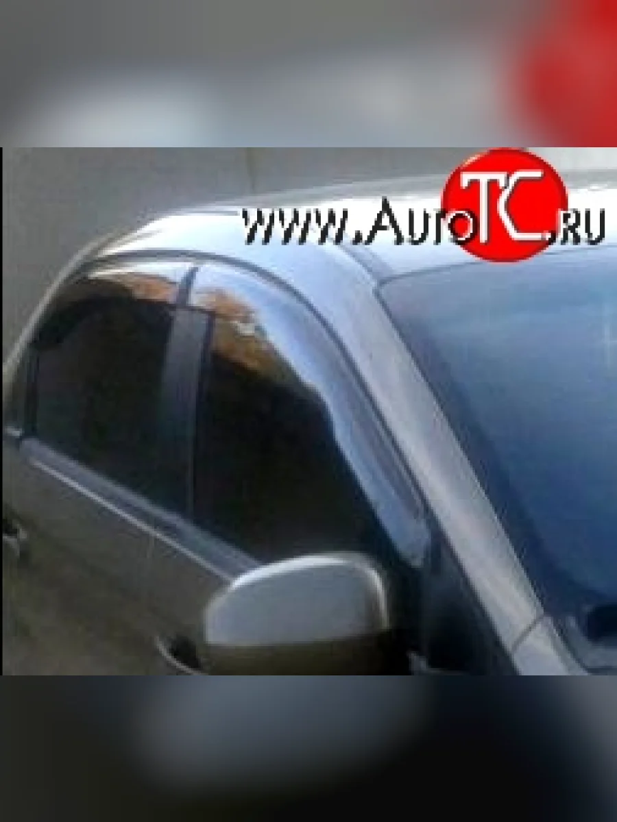 Комплект дефлекторов окон (ветровиков) 4 шт. (седан) Russtal Chery Bonus (A13) лифтбэк (2011-2016)  в Керчи Республика Крым