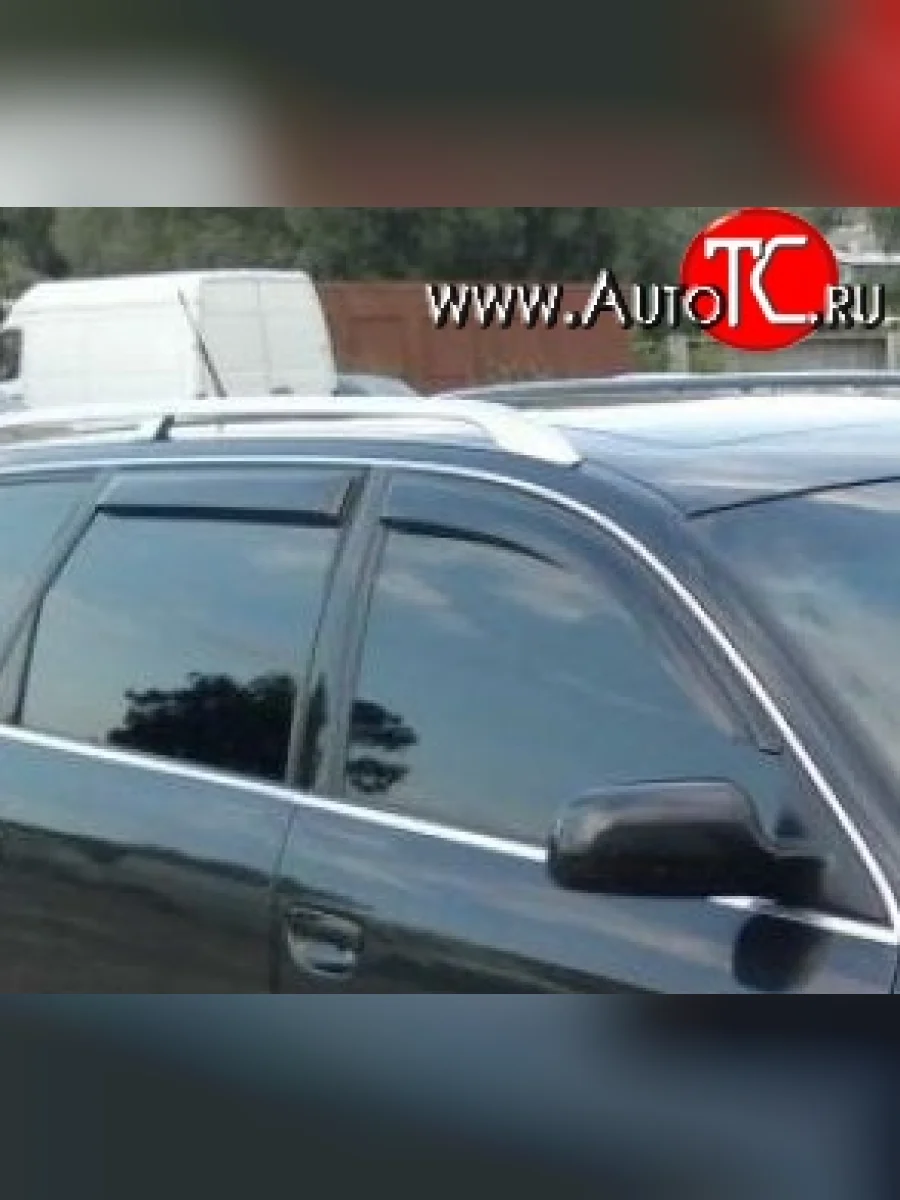 Комплект дефлекторов окон (ветровиков) 4 шт. Avant Russtal Audi A6 C5 дорестайлинг, седан (1997-2001)  в Перми Пермском крае