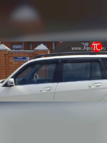 Комплект дефлекторов окон (ветровиков) 4 шт. Russtal Mercedes-Benz GLK class X204 дорестайлинг (2008-2012)