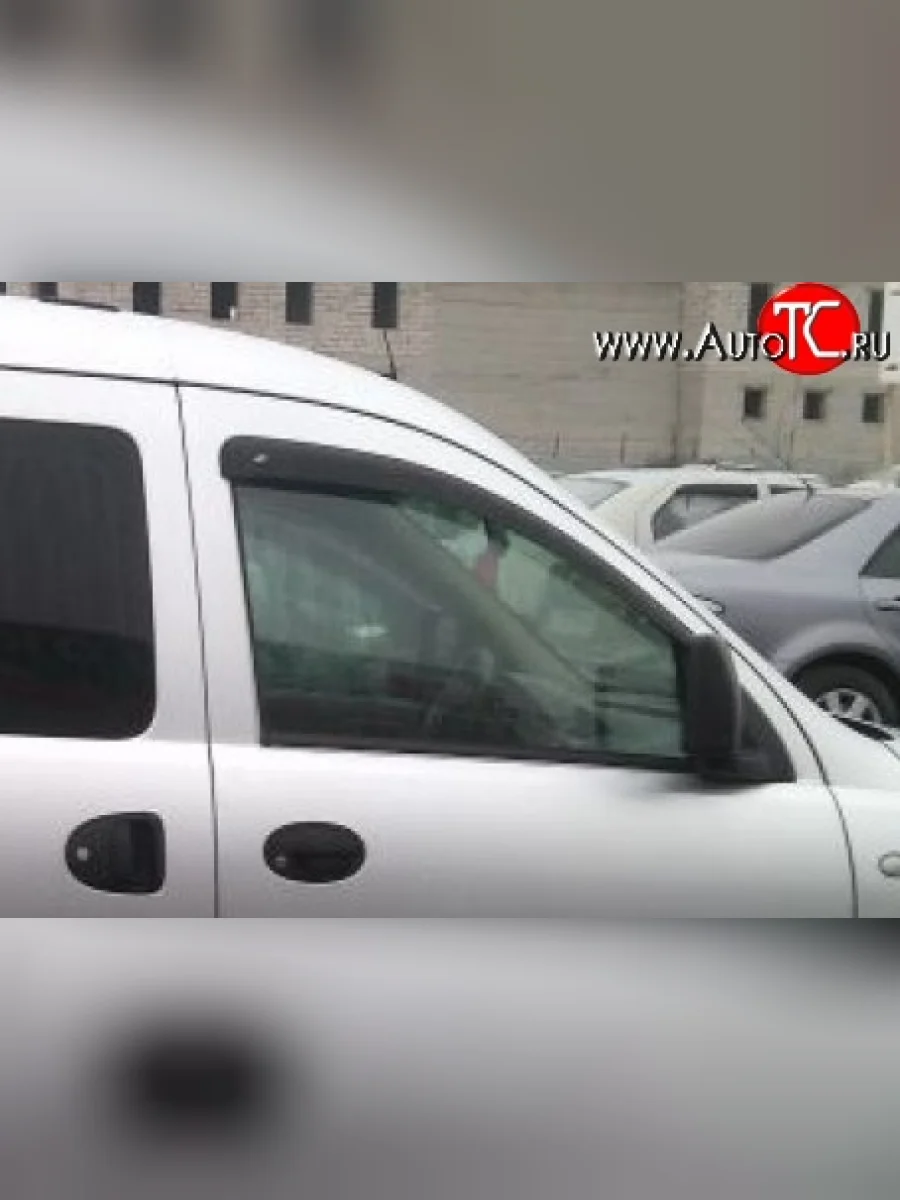 Комплект дефлекторов окон (ветровиков) 2 шт. (3 двери) Russtal Opel Combo C (2001-2011)  в Керчи Республика Крым