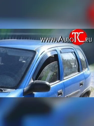 Комплект дефлекторов окон (ветровиков) 4 шт. Russtal Opel Corsa B (1993-2000)