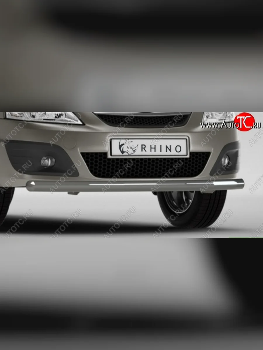 Защита переднего бампера (Ø63 мм, с полимерным покрытием) SLITKOFF  Лада ВАЗ Ларгус (2012-2021) (серебро)  в Перми Пермском крае