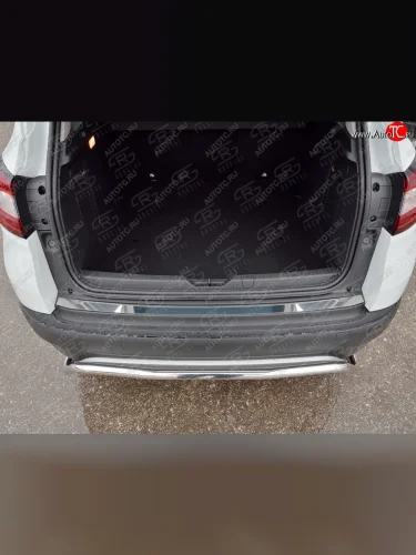 Накладка защитная на верхнюю часть заднего бампера Russtal Renault Kaptur дорестайлинг (2016-2020)