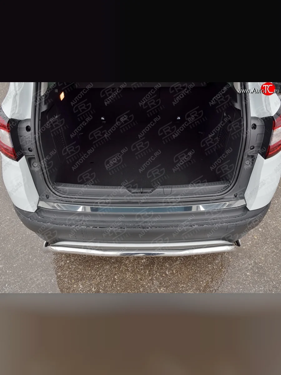 Накладка защитная на верхнюю часть заднего бампера Russtal Renault Kaptur дорестайлинг (2016-2020)  в Керчи Республика Крым
