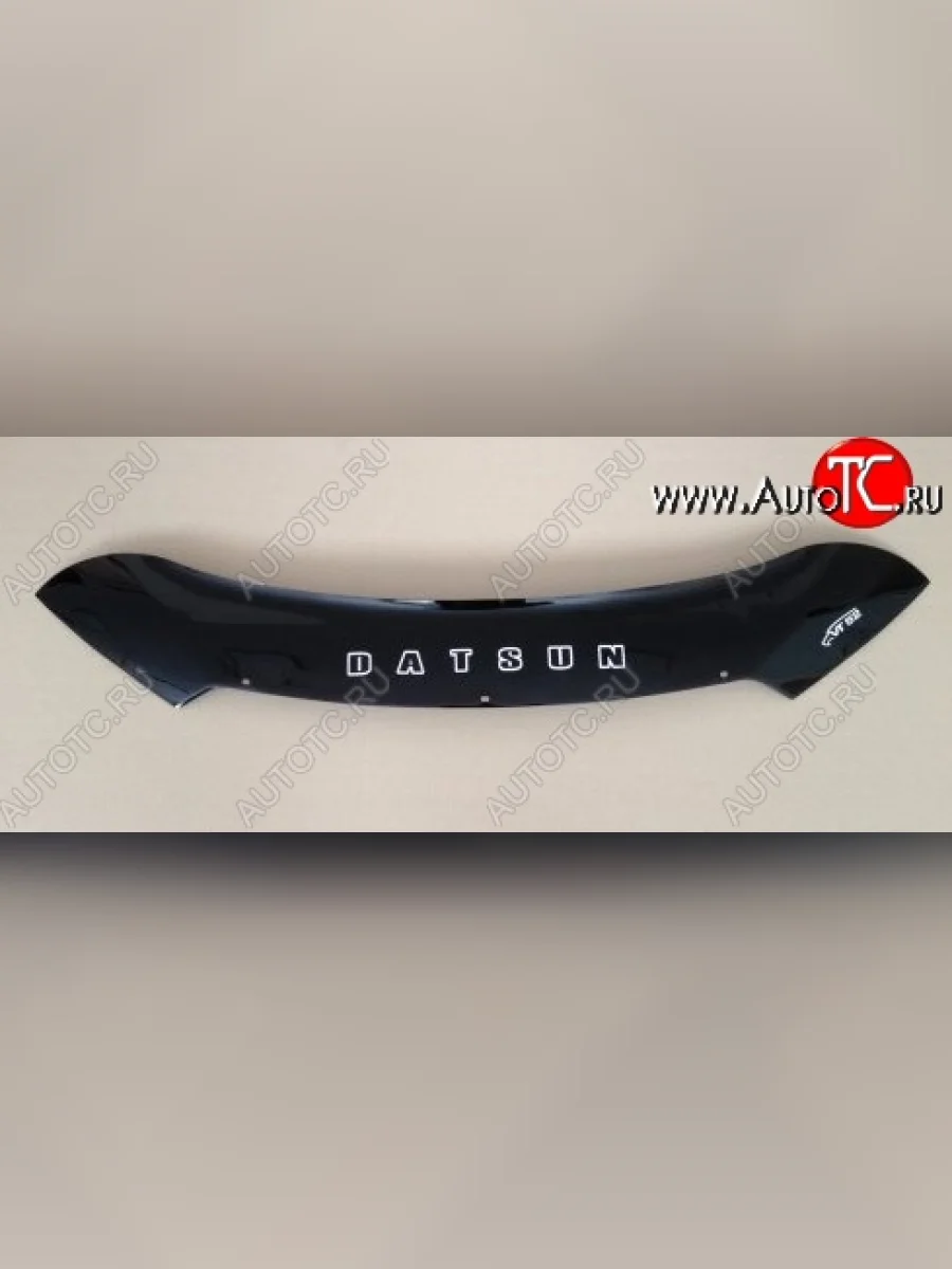 Дефлектор капота Russtal (короткая) Datsun on-DO седан дорестайлинг (2014-2019)  с доставкой в г. Керчь