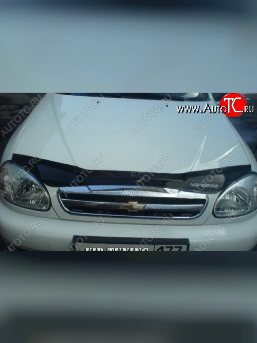 Дефлектор капота Russtal Daewoo Sense Т100 седан (1997-2008)  в Воронеже Воронежской области