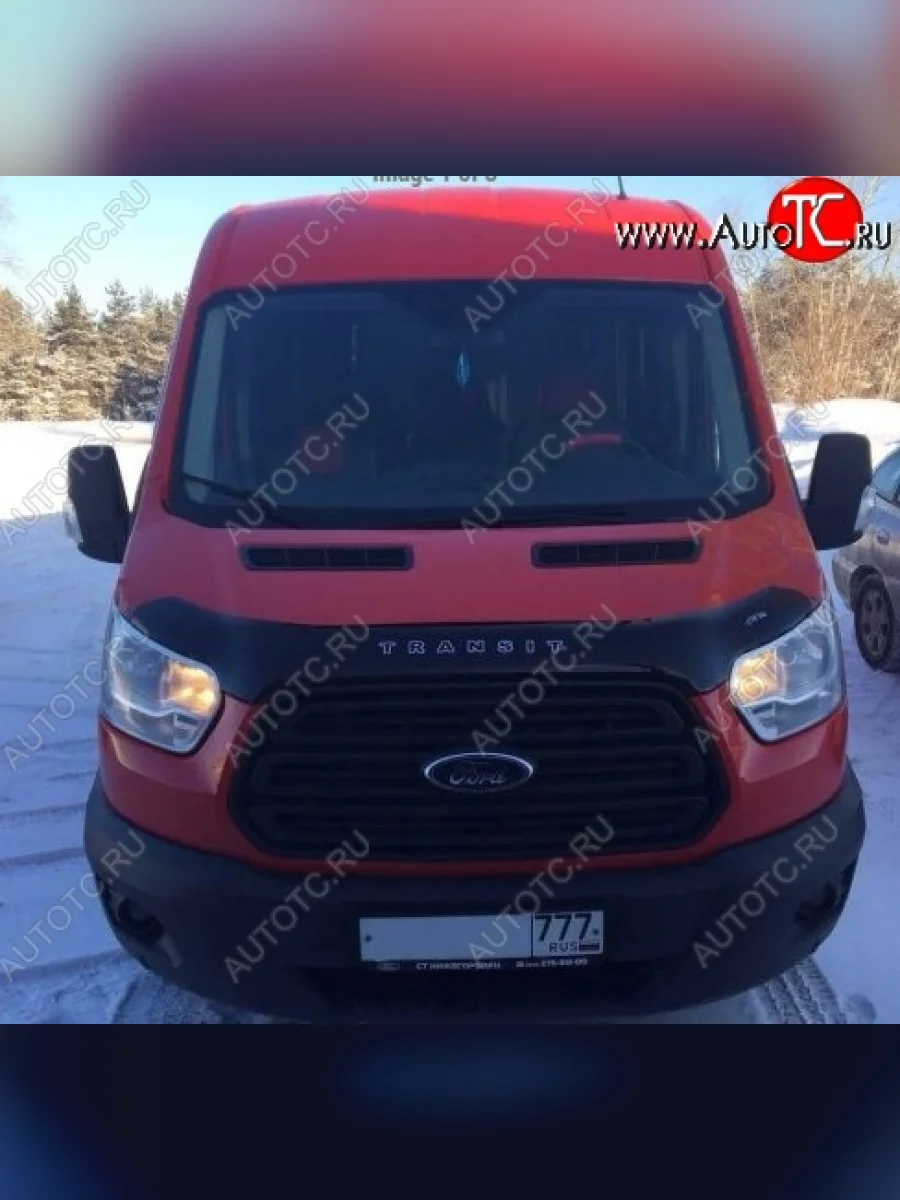 Дефлектор капота Russtal (вариант Б) Ford Transit цельнометаллический фургон (2014-2022)  в Керчи Республика Крым