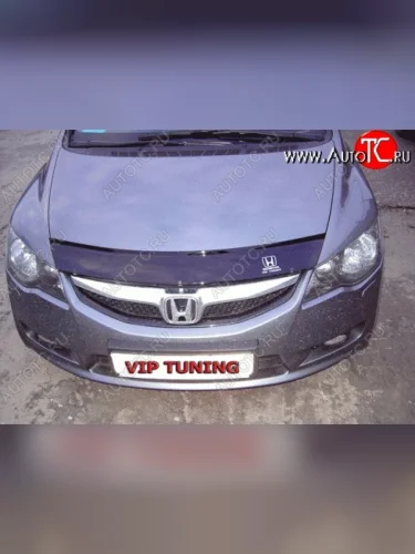 Дефлектор капота Russtal Honda Civic FD седан дорестайлинг (2005-2008)