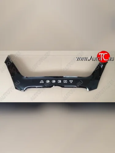 Дефлектор капота (рестайлинг) Russtal Hyundai Accent 3 MC хэтчбек (2005-2011)
