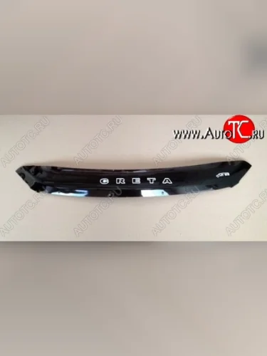 Дефлектор капота Russtal (короткий) Hyundai Creta GS рестайлинг (2019-2021)