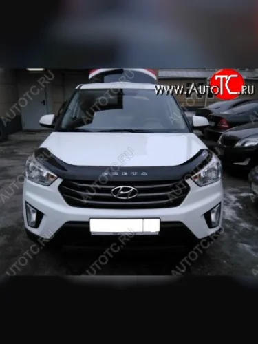 Дефлектор капота Russtal Hyundai Creta GS рестайлинг (2019-2021)