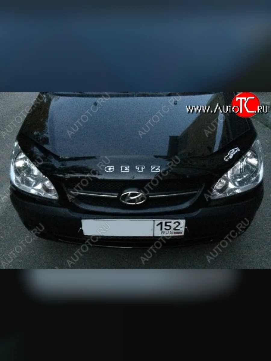 Дефлектор капота Russtal Hyundai Getz TB хэтчбэк 5 дв. рестайлинг (2005-2010)  в Керчи Республика Крым