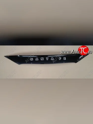 Дефлектор капота Russtal (короткий) Hyundai Santa Fe CM дорестайлинг (2006-2009)