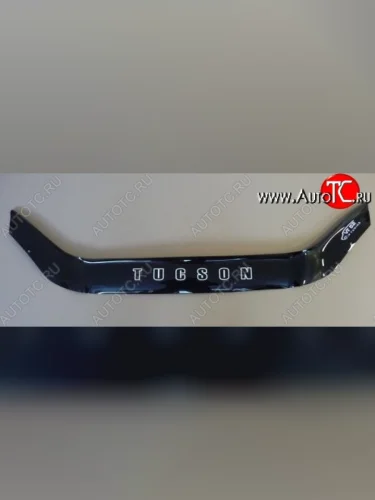Дефлектор капота (без клыков) Russtal Hyundai Tucson JM (2004-2010)