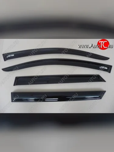 Комплект дефлекторов окон (ветровиков) 4 шт. Russtal Brilliance V5 (2012-2018)