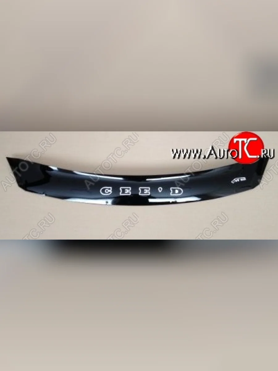 Дефлектор капота (рестайлинг) Russtal (короткий) KIA Ceed 1 ED дорестайлинг, хэтчбэк 5 дв. (2006-2010)  в Перми Пермском крае