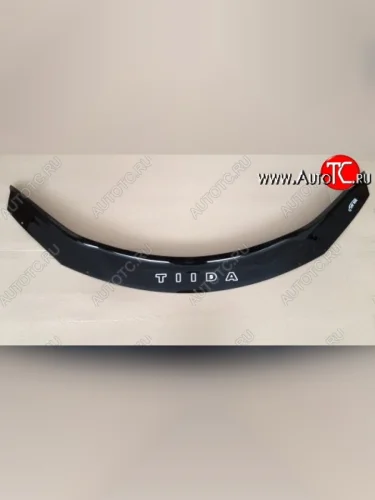 Дефлектор капота (рестайлинг) Russtal Nissan Tiida 2 C12 хэтчбек (2011-2019)