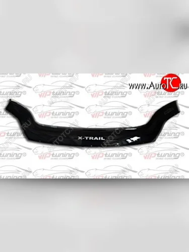 Дефлектор капота Russtal (короткий) Nissan X-trail 2 T31 дорестайлинг (2007-2011)