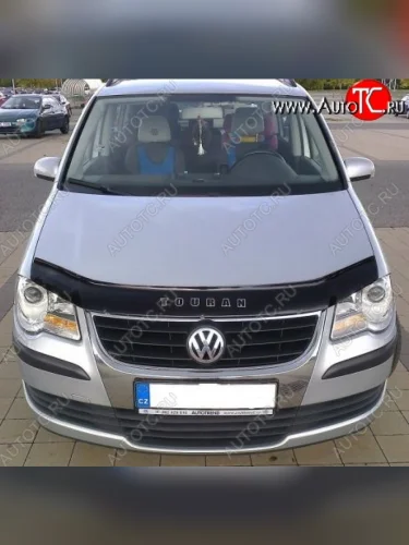 Дефлектор капота (рестайлинг) Russtal Volkswagen Touran 1T дорестайлинг минивэн (2003-2006)