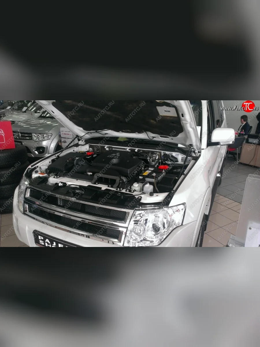 Газовые упоры капота Berkut Mitsubishi Pajero 4 V90 дорестайлинг (2006-2011)  в Самаре Самарской области