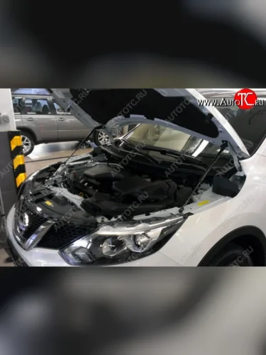 Газовые упоры капота Berkut Nissan Qashqai 2 J11 рестайлинг (2017-2022)