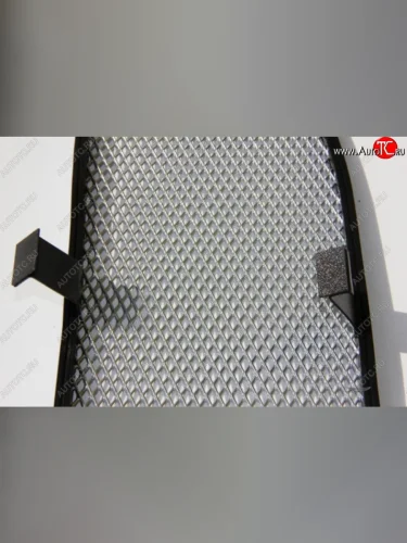 Защитная сетка на бампер Russtal (хром) KIA Venga дорестайлинг (2009-2015)