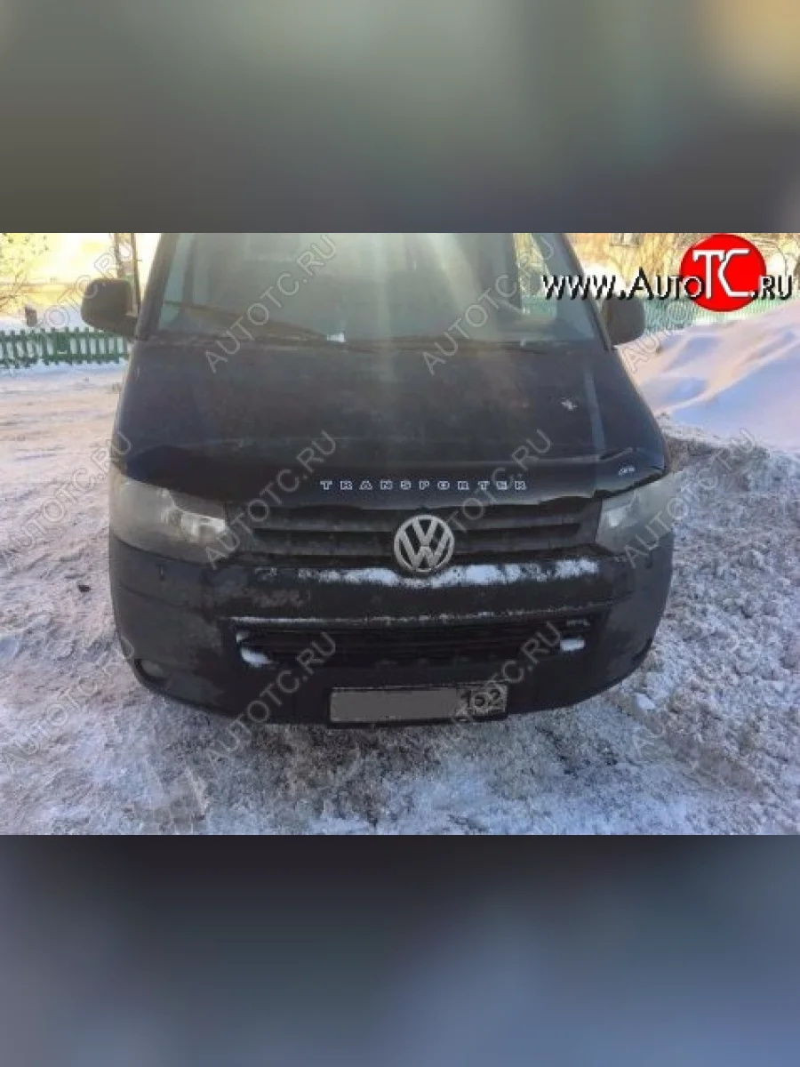 Дефлектор капота Russtal (вариант Б) Volkswagen Transporter T5 рестайлинг (2009-2015)  в Самаре Самарской области