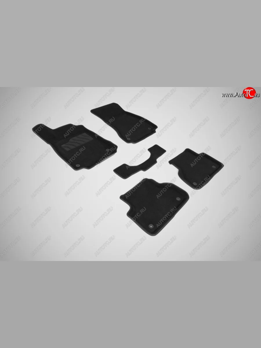 Износостойкие коврики в салон 3D AUDI A4(B9) черные (компл) Audi A4 B9 дорестайлинг,седан (2016-2020)  в Керчи Республика Крым