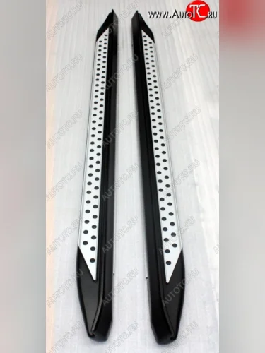 Пороги BMW Style (длинная база, без крепежа) Toyota RAV4 XA30 5 дв. 2-ой рестайлинг (2010-2013)